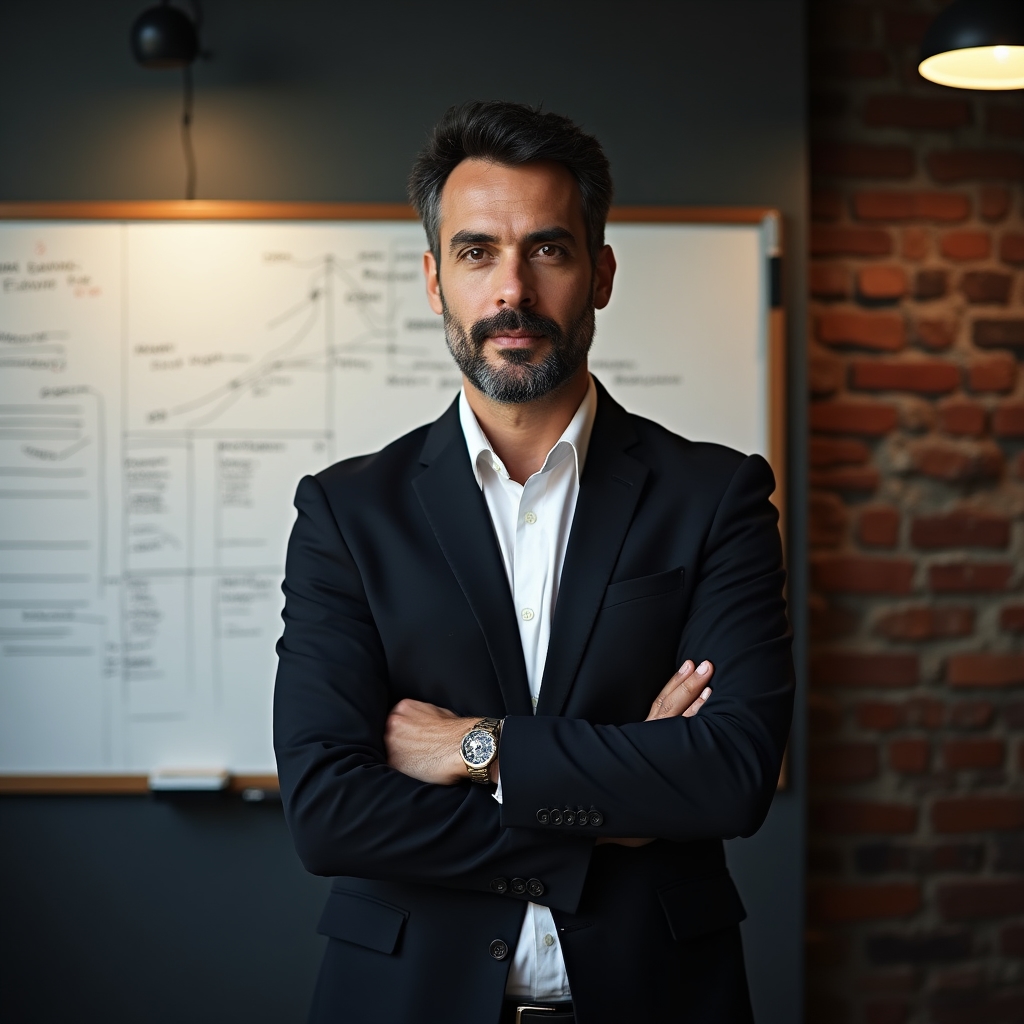 Бизнес-ментор ведёт занятие по предпринимательству